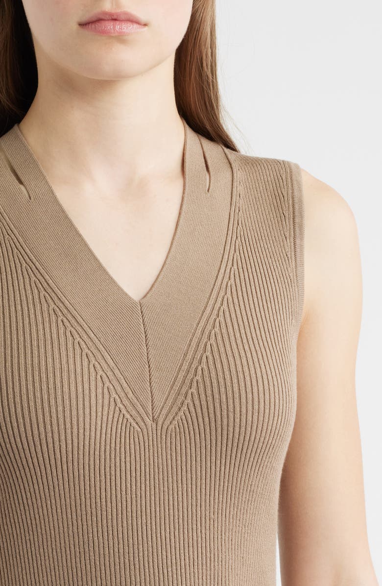 BOSS Fararan Pleated Mixed Media Maxi Dress, Alternate, color, Basalt