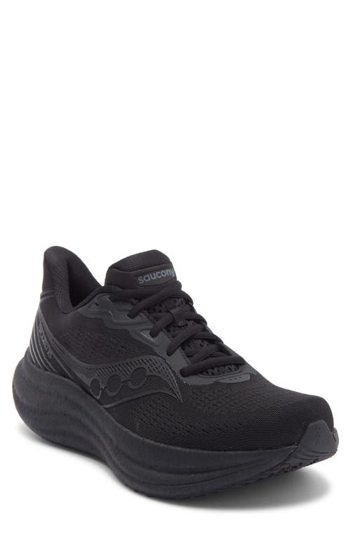 Saucony Triumph 23 Running Shoe In Black