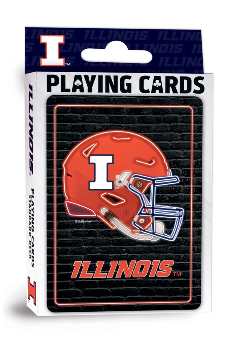 Illinois Neon Playing Cards, Main, color, Multicolor