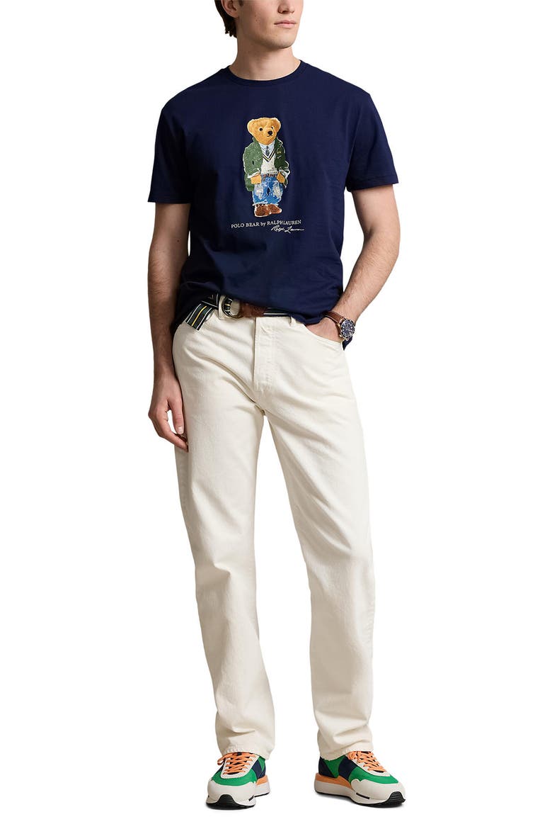 Polo Bear Cotton Graphic T-Shirt, Alternate, color, SP24 NEWPORT NAVY HRTG BEAR
