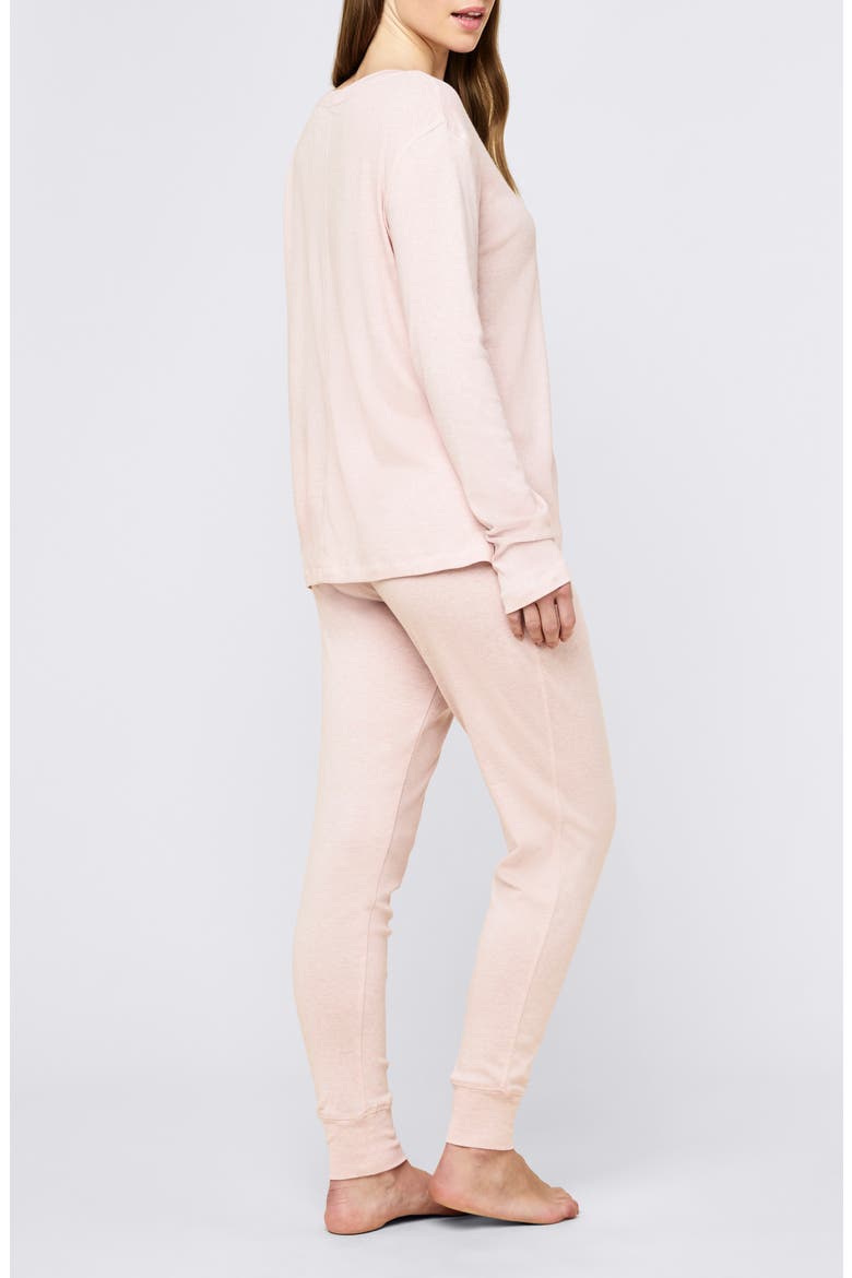 Pia Long Pajamas, Alternate, color, PAPINELLE PINK