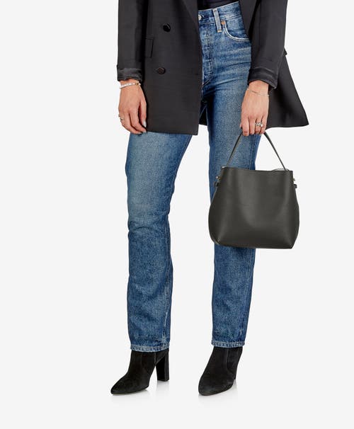 Gigi New York Selena Bucket Bag In Graphite