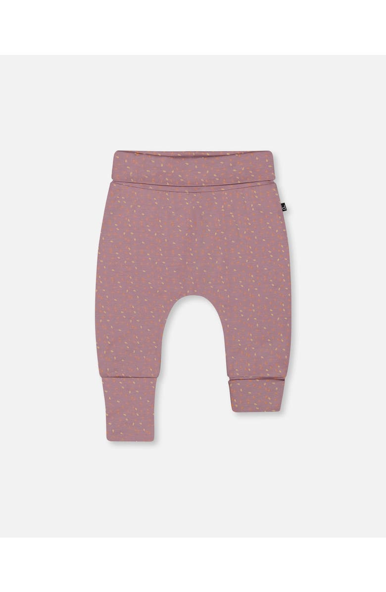 Deux par Deux Baby Girl's Organic Cotton Evolutive Pant Printed Pear Seeds, Main, color,