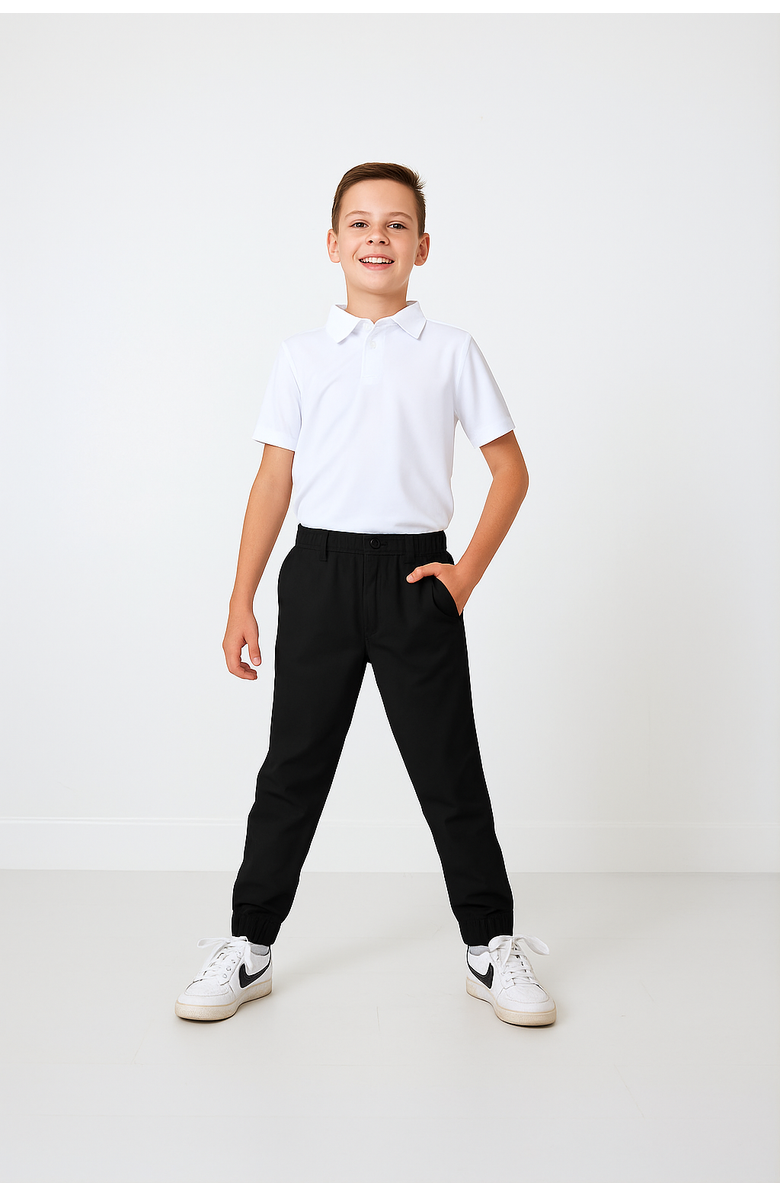 Courtside Kids Dress Jogger Pant, Alternate, color, Black