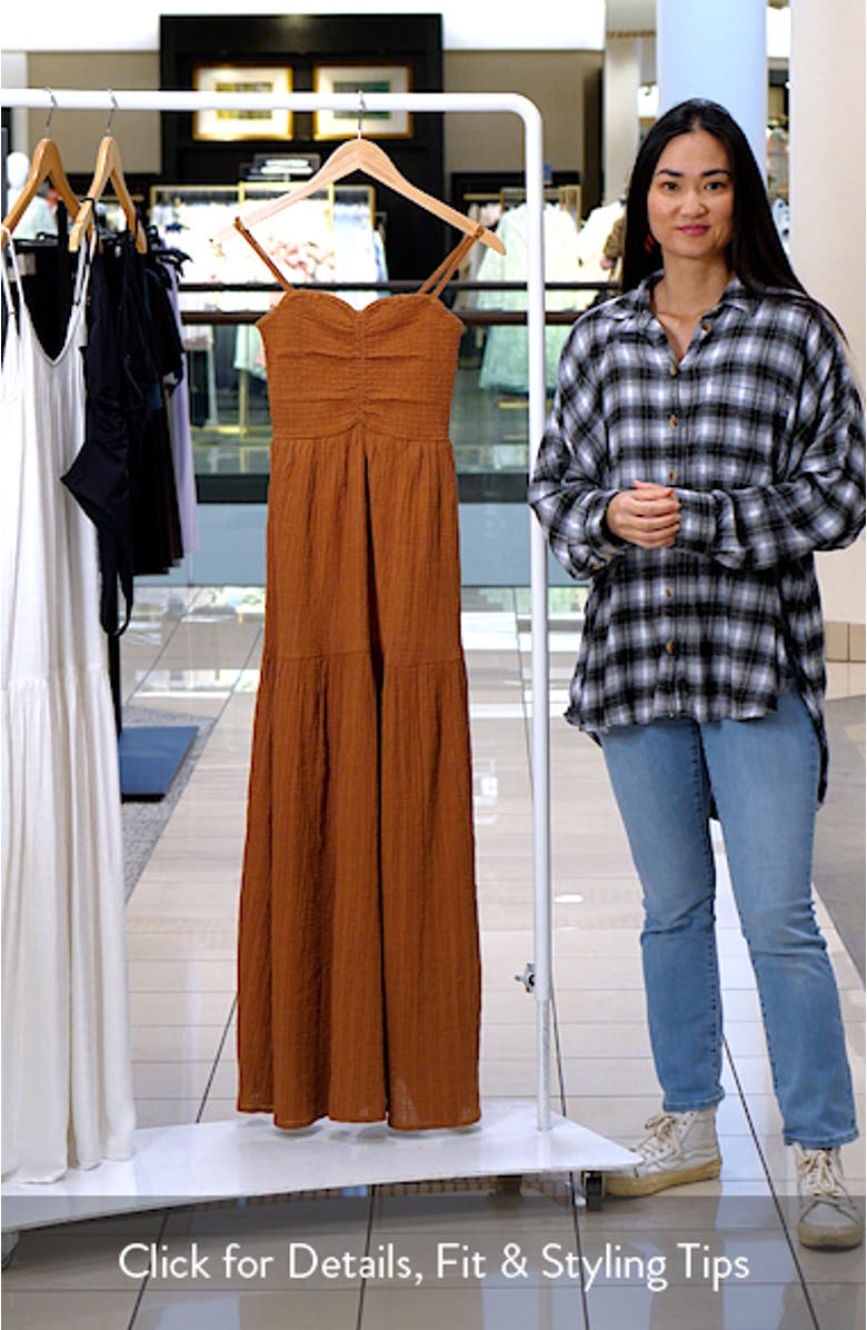 Mallorca Smocked Cover-Up Maxi Dress