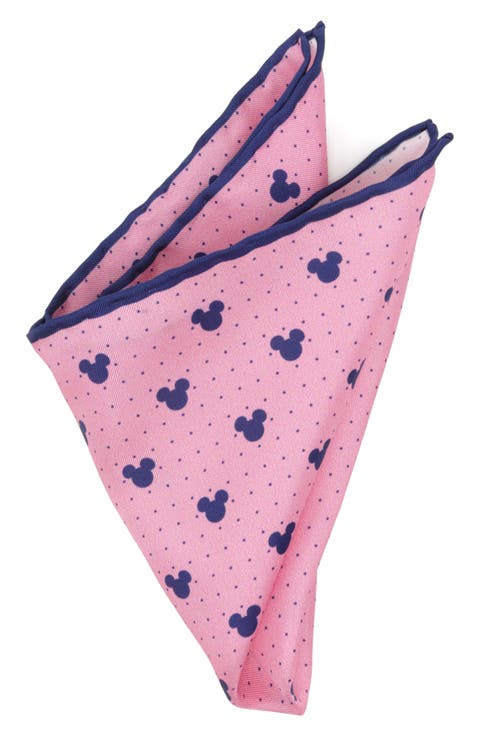 Mickey Mouse Dot Silk Pocket Square