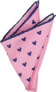 Cufflinks, Inc. Mickey Mouse Dot Silk Pocket Square