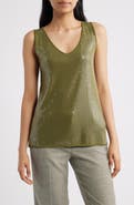 Anne Klein Double V-Neck Sweater Tank