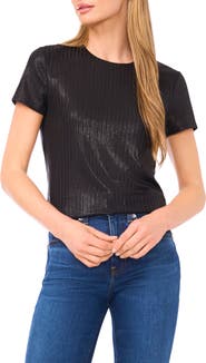 Ted Baker Piper Metallic Knit Top
