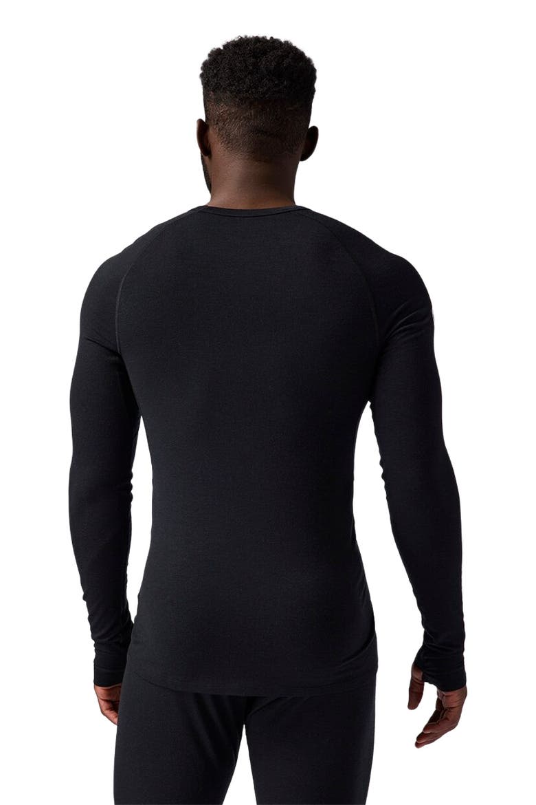 Cedars Rws Merino Lt-Wt Baselayer Crew Top - Men's, Alternate, color, Black