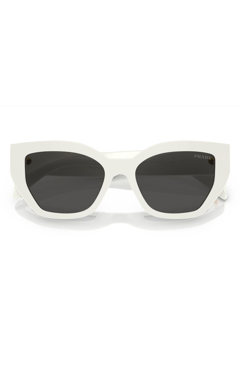 Prada 53mm Butterfly Sunglasses, Alternate, color, Bone