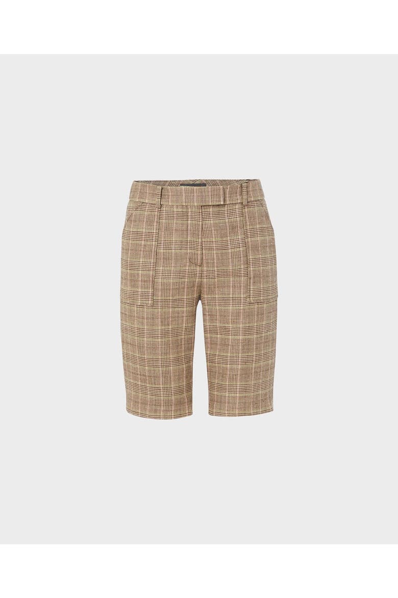 Tweed Shorts with Patch Pocket, Main, color, Brown Tweed