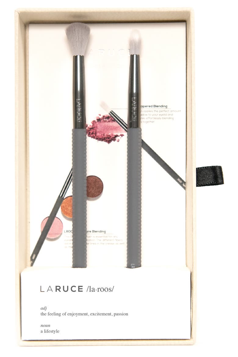 Shine Eye Blending Brush Set (Nordstrom Exclusive), Alternate, color, STEEL