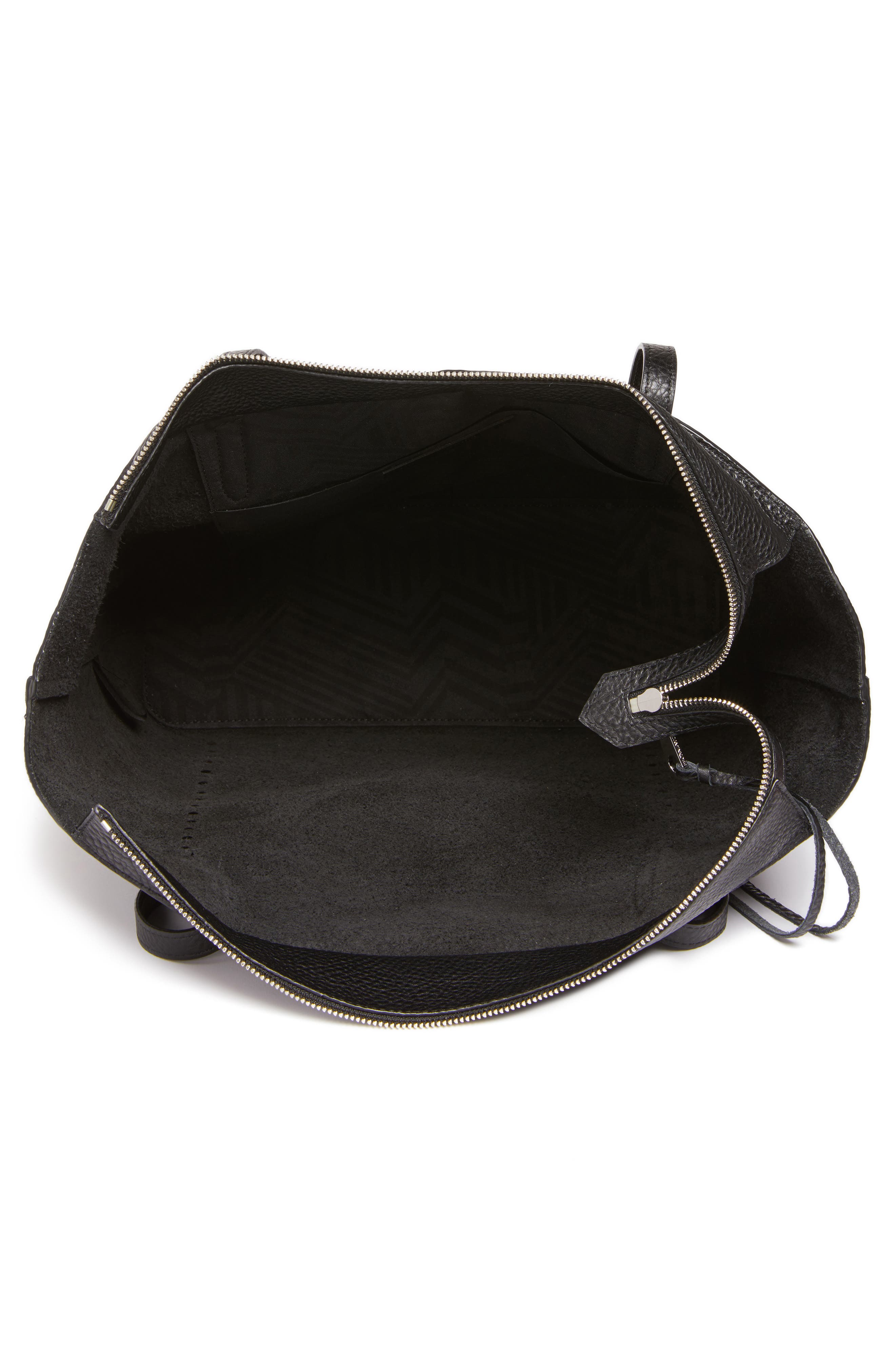 Rebecca Minkoff Unlined Front Pocket Leather Tote, Alternate, color, 