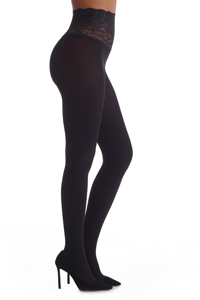 Ultimate Opaque Tights, Main, color, BLACK