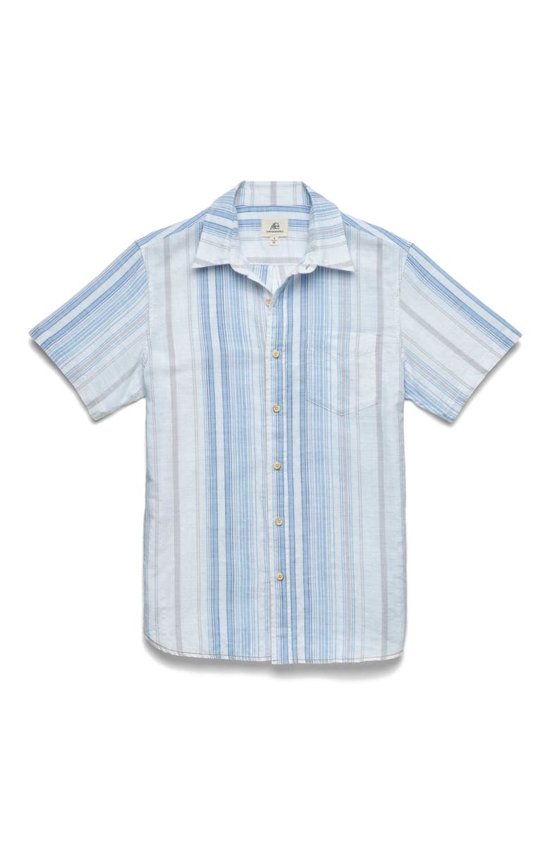 Surfside Supply Co. Joey Stripe Shirt, Main, color, White Combo