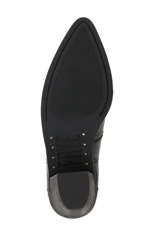 Frye Sara Knee High Western Boot In Black