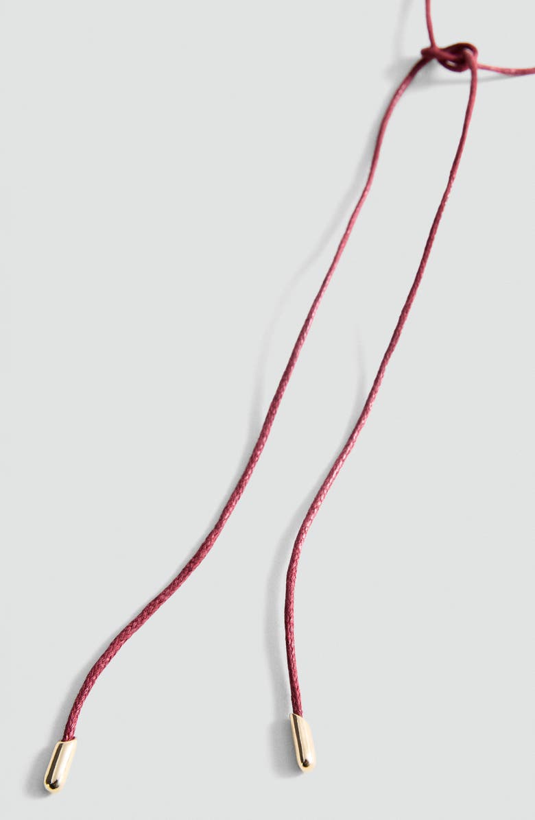 MANGO Stone Beaded Cord Necklace, Alternate, color, 