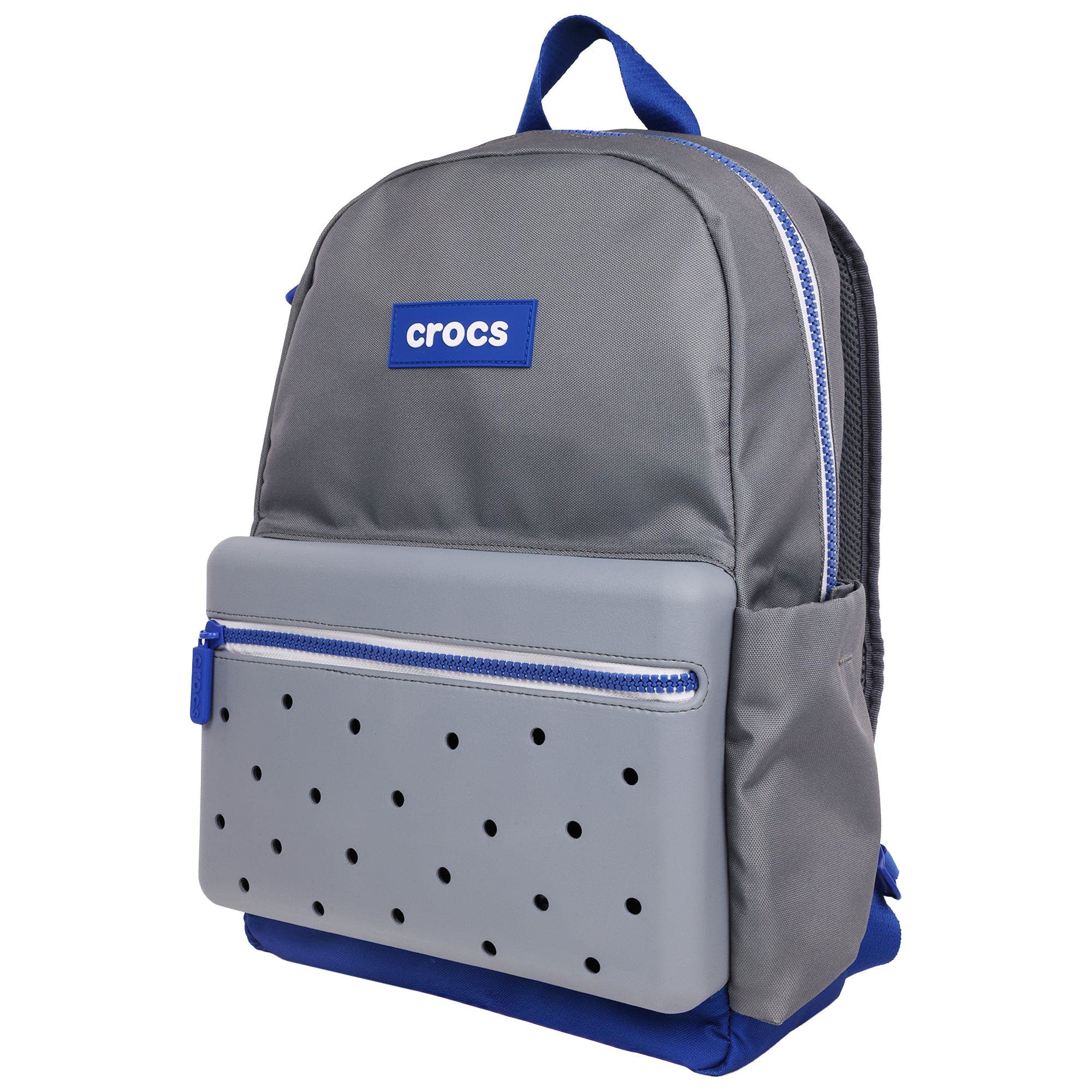 CROCS Lightweight Backpack with Molded Front Storage Pocket, Alternate, color, Grey/Multi