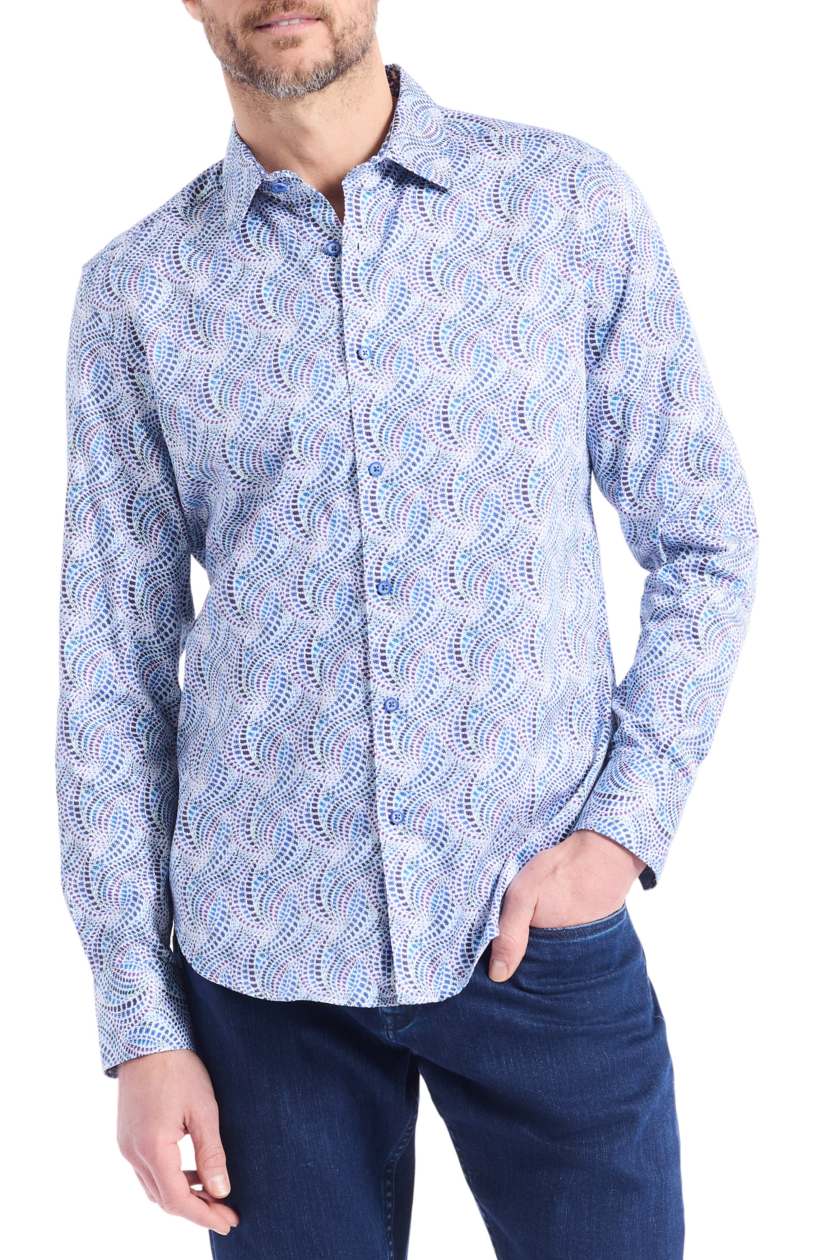 Robert Graham Long Sleeve Button Front Shirt
