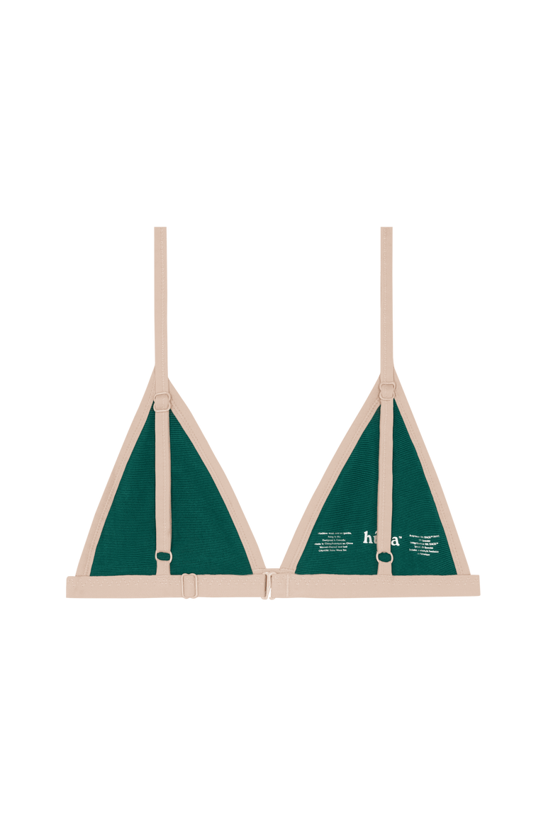 Triangle String Bra, Alternate, color, Beige