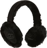 UGG® Logo Embroidered Genuine Shearling Earmuffs