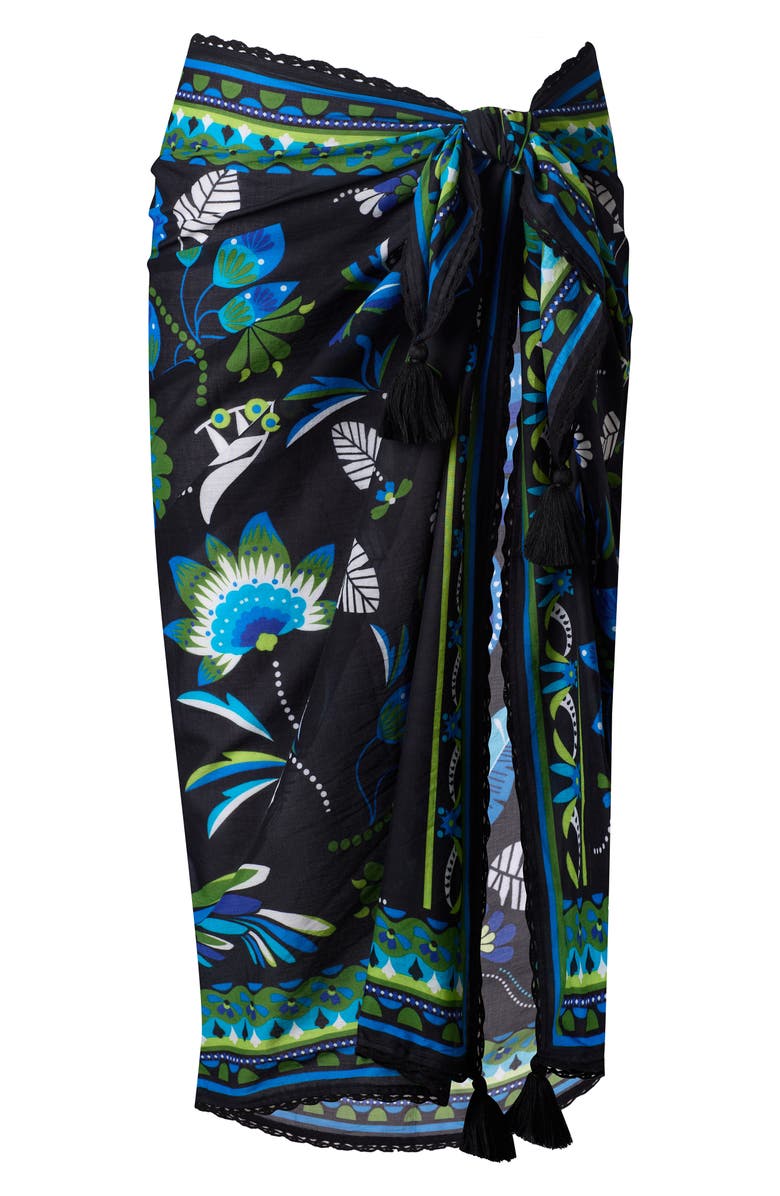 Magicsuit<sup>®</sup> Taj Mahal Pareo Cover-Up Skirt, Alternate, color, Black Multi