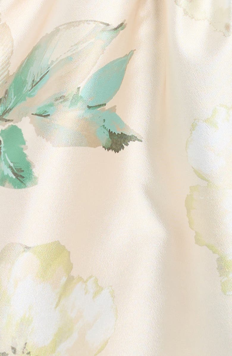 Zunie Kids' Floral Mikado Party Dress, Alternate, color, Ivory/Multi