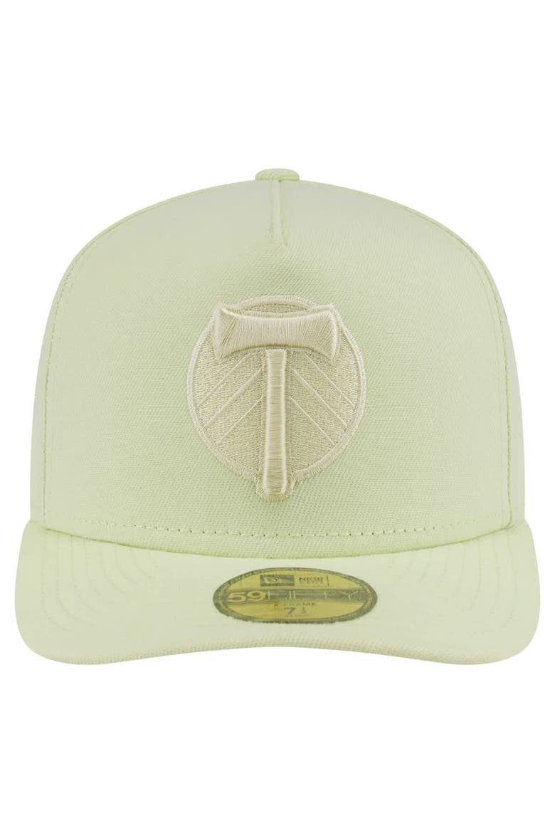 Men's New Era Green Portland Timbers Color Pack A-Frame 59FIFTY Fitted Hat, Alternate, color, Green
