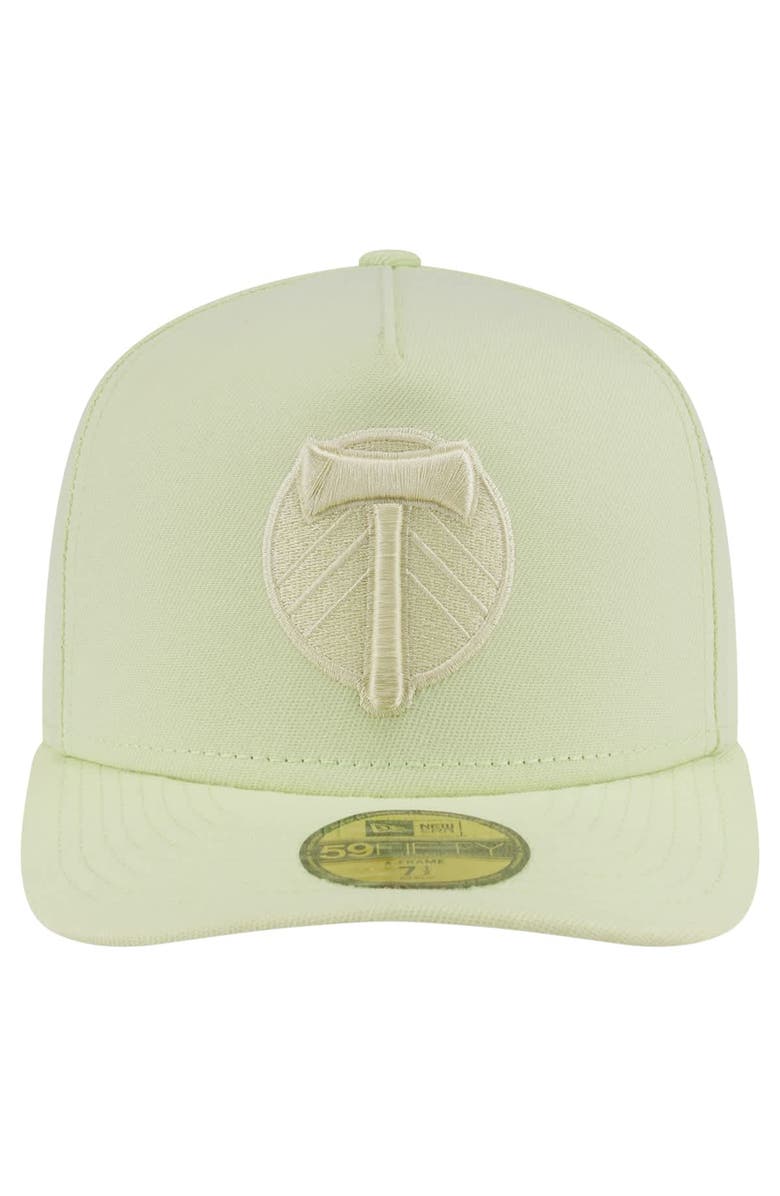 New Era Men's New Era Green Portland Timbers Color Pack A-Frame 59FIFTY Fitted Hat, Alternate, color, Green