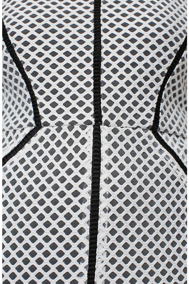Airtex Column Midi Dress, Alternate, color, WHITE MULTI