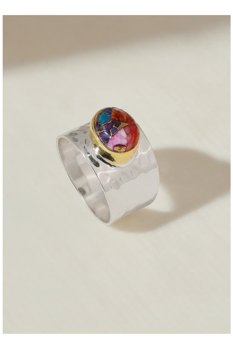 Statement Ring, Alternate, color, PINK