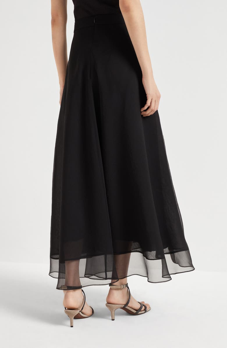 Brunello Cucinelli Paneled Circle skirt, Alternate, color, 