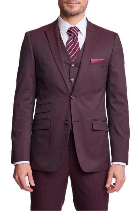 Ashton Slim Peak Lapel Suit Jacket