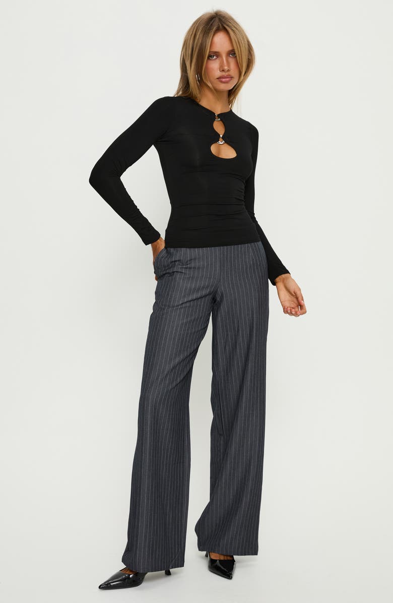 Princess Polly Orlaith Long Sleeve Cutout Top, Alternate, color, 