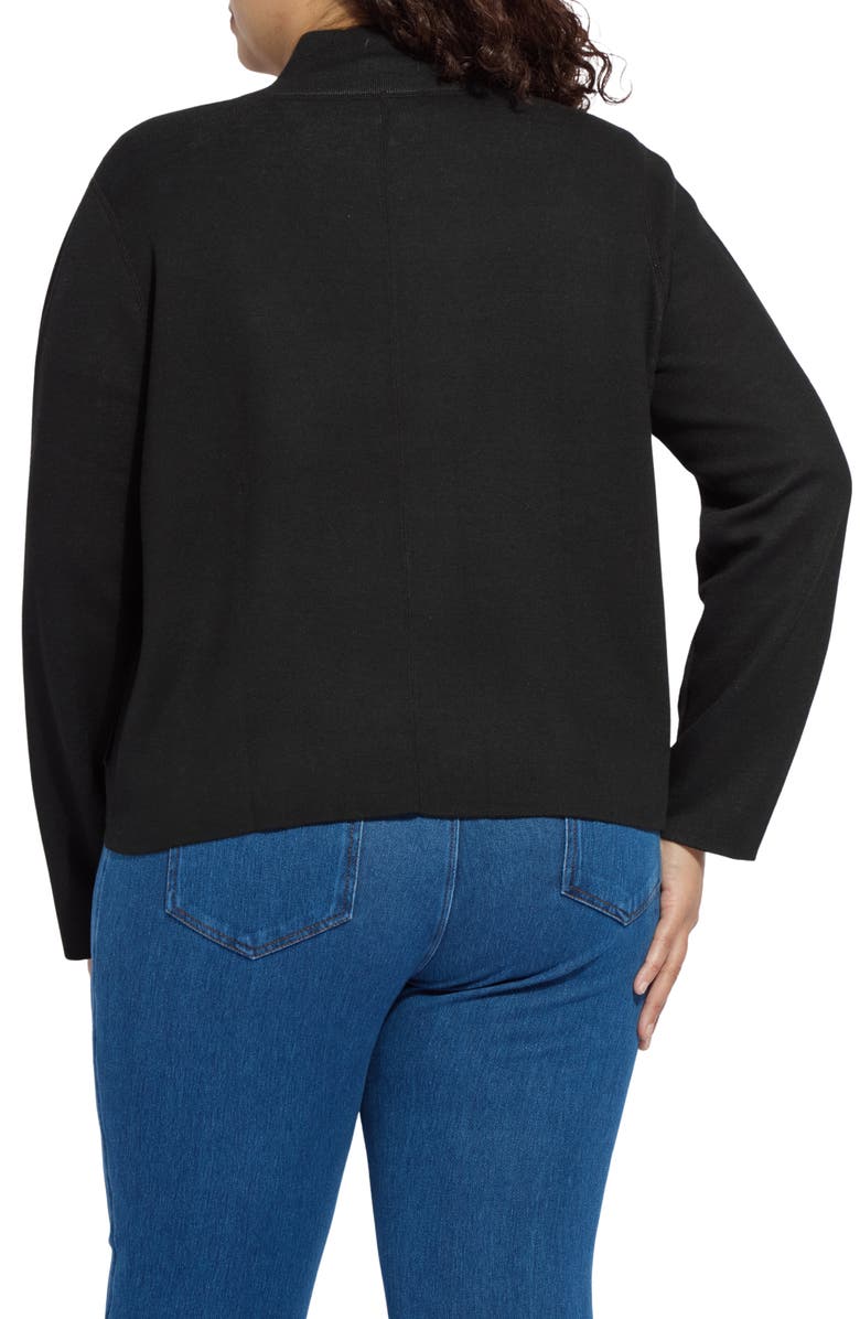 Lysse Reversible Zip Up Cardigan, Alternate, color, Black