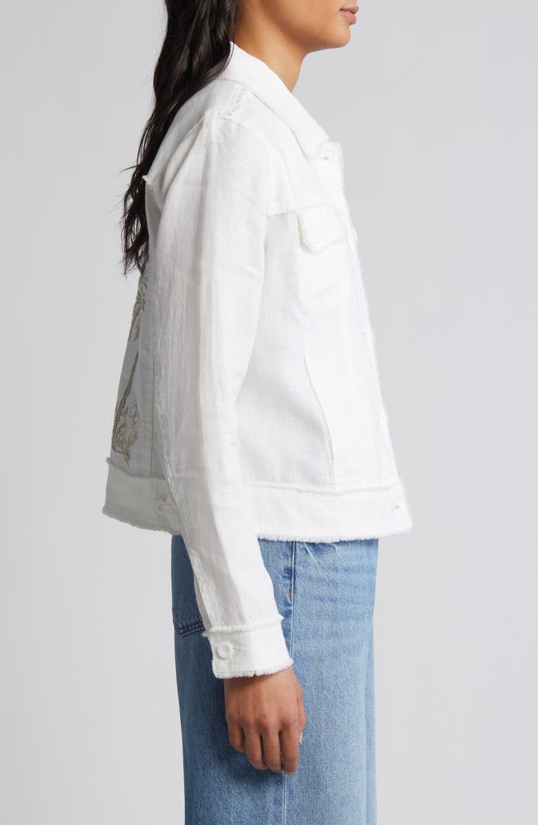 Tommy Bahama Breezy Palm Raw Edge Linen Jacket, Alternate, color, 