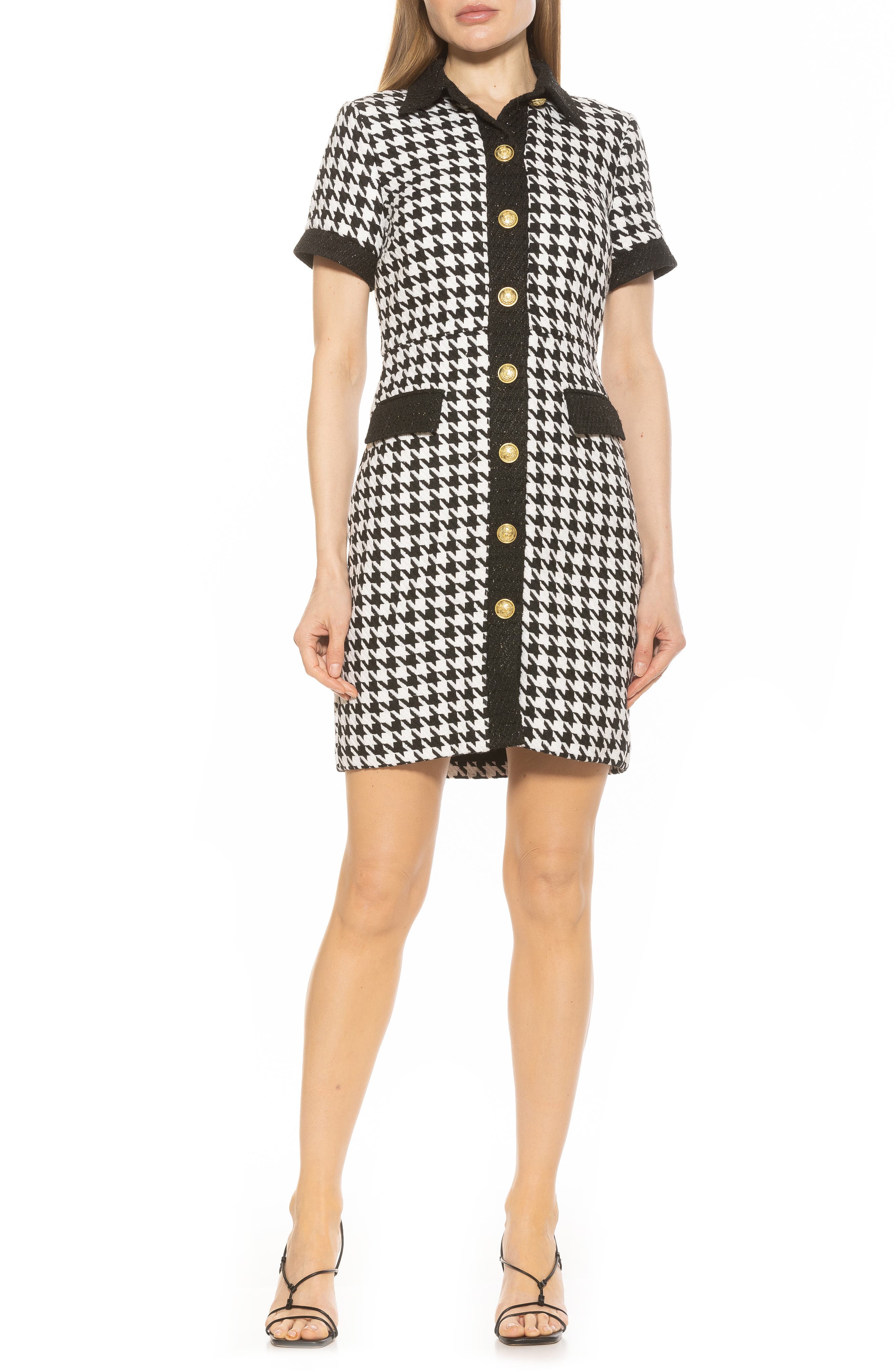 Alexia Admor Jenni Tweed Shirtdress