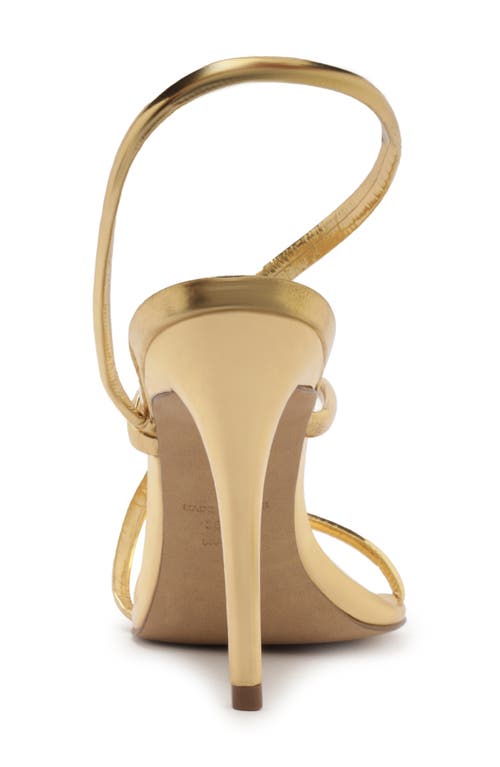 Arezzo Mikayla Stiletto Sandal In Gold