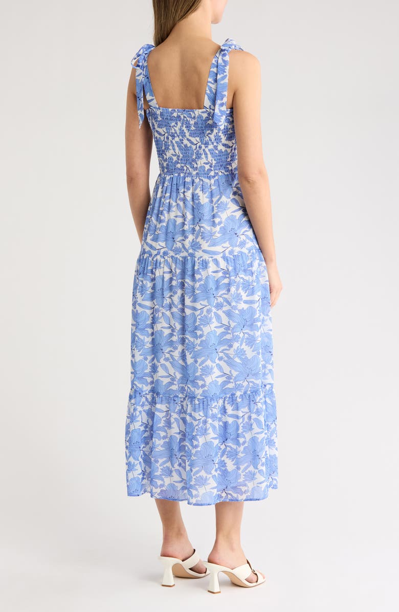 Sam Edelman Shoulder Tie Floral Maxi Dress, Alternate, color, 
