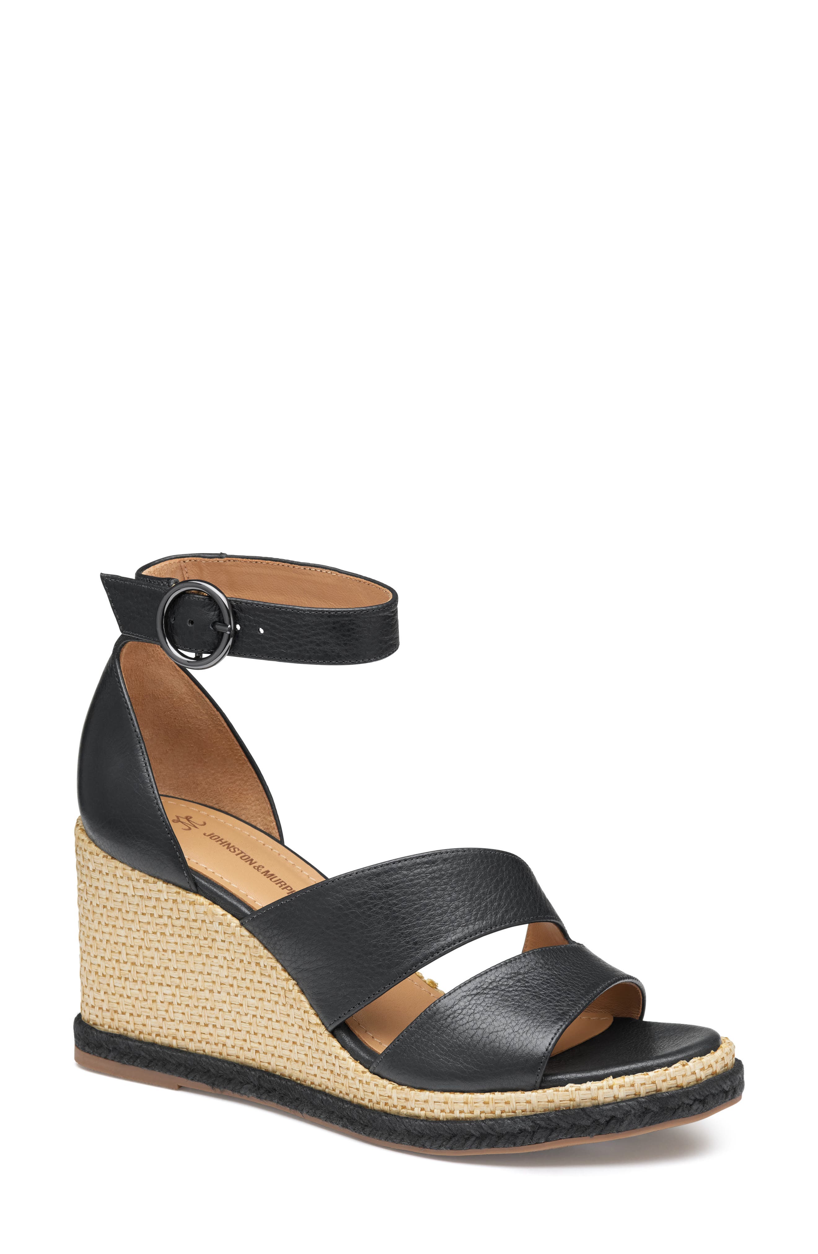 Johnston & Murphy Marcia Platform Wedge Sandal, Main, color, 