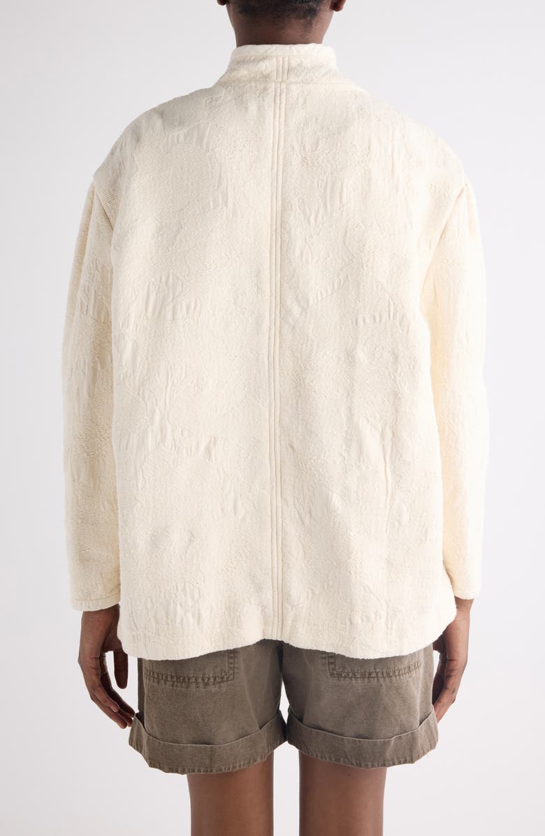 Isabel Marant Étoile Uadie Cotton Jacquard Jacket, Alternate, color, Ecru