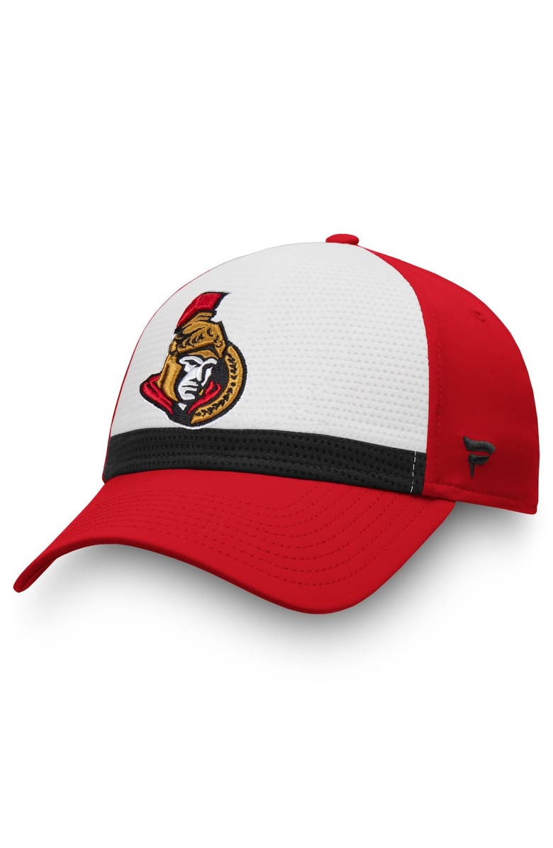 FANATICS Men's Fanatics White/Red Ottawa Senators Breakaway Current Jersey Flex Hat, Alternate, color, 