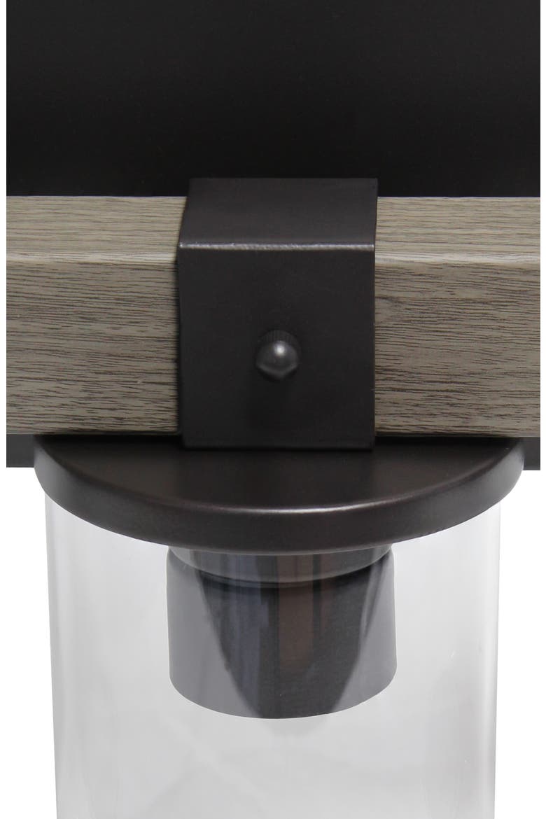 Farmhouse Rustic Wood Style 3 Light Vanity, Alternate, color, GRAY