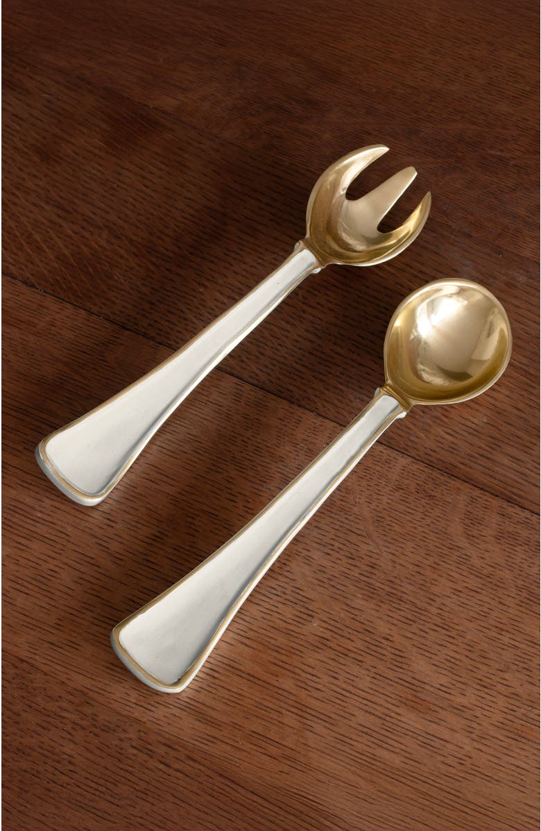 BEATRIZ BALL Collection Encanto Soho Salad Servers, Alternate, color, Cream