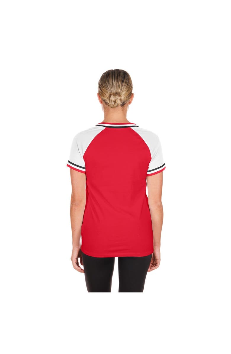 New Era Women's New Era Red Cincinnati Reds Gameday Raglan V-Neck T-Shirt, Alternate, color, 