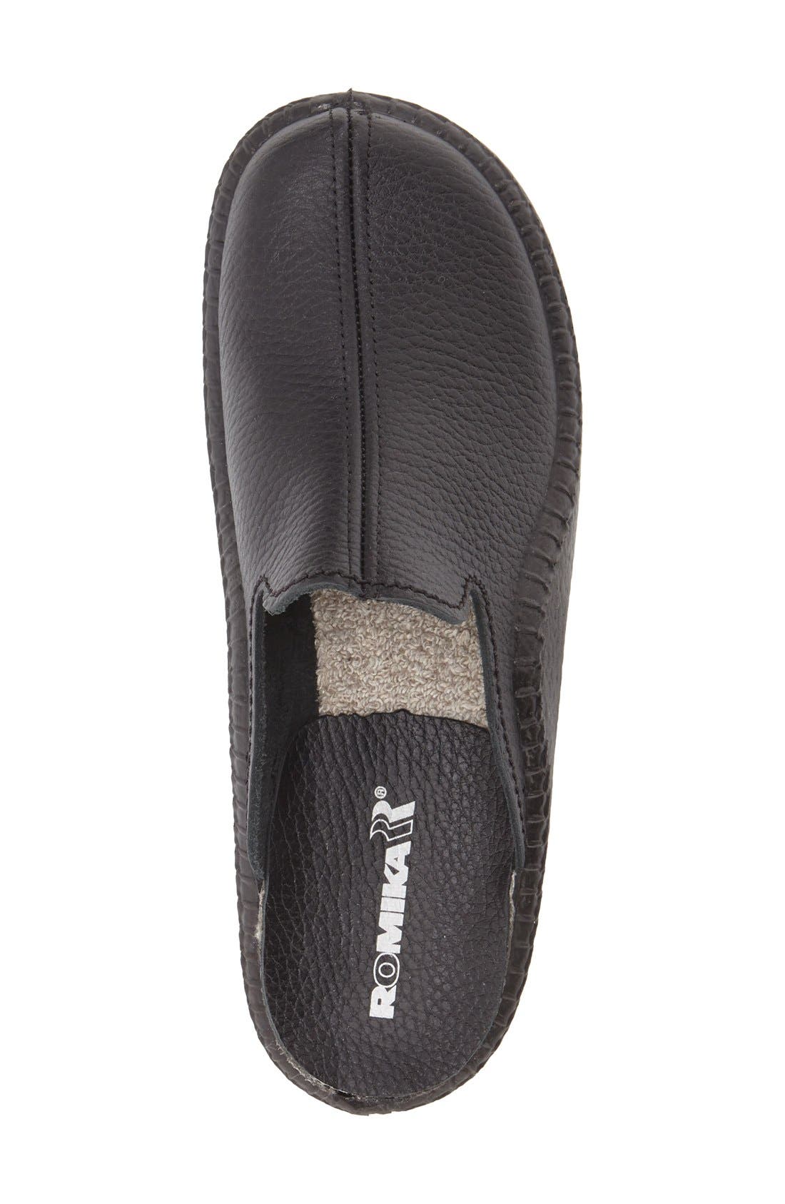 Romika<sup>®</sup> 'Mokasso 102G' Mule, Alternate, color, Black Grain Leather
