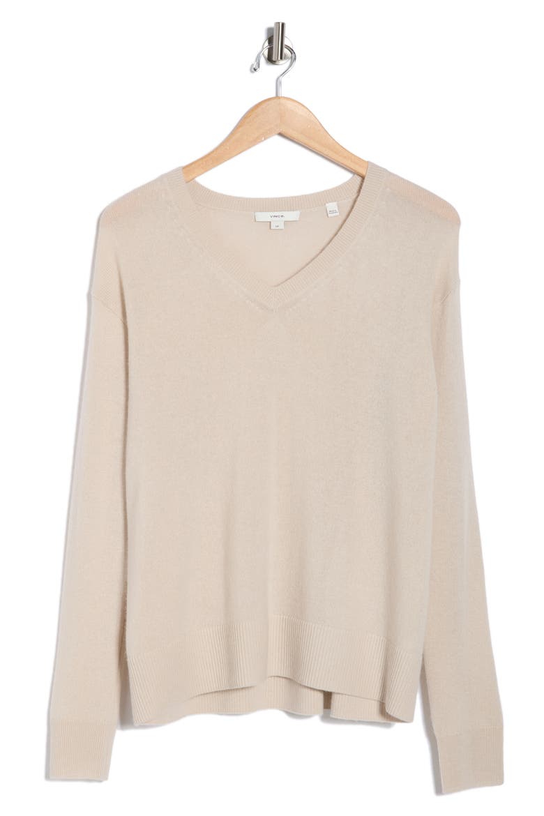Boxy Wool & Cashmere Blend Sweater, Alternate, color, SILVER GREY
