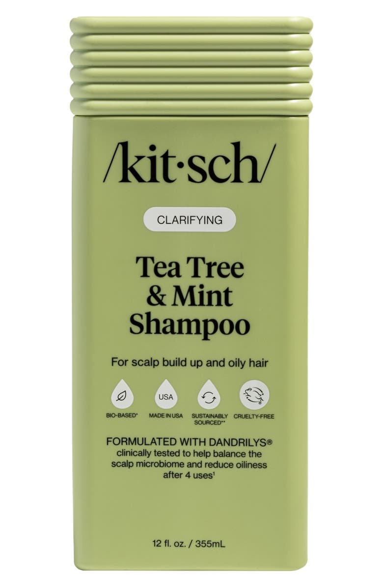 Kitsch Clarifying Tea Tree & Mint Liquid Shampoo, Main, color, 