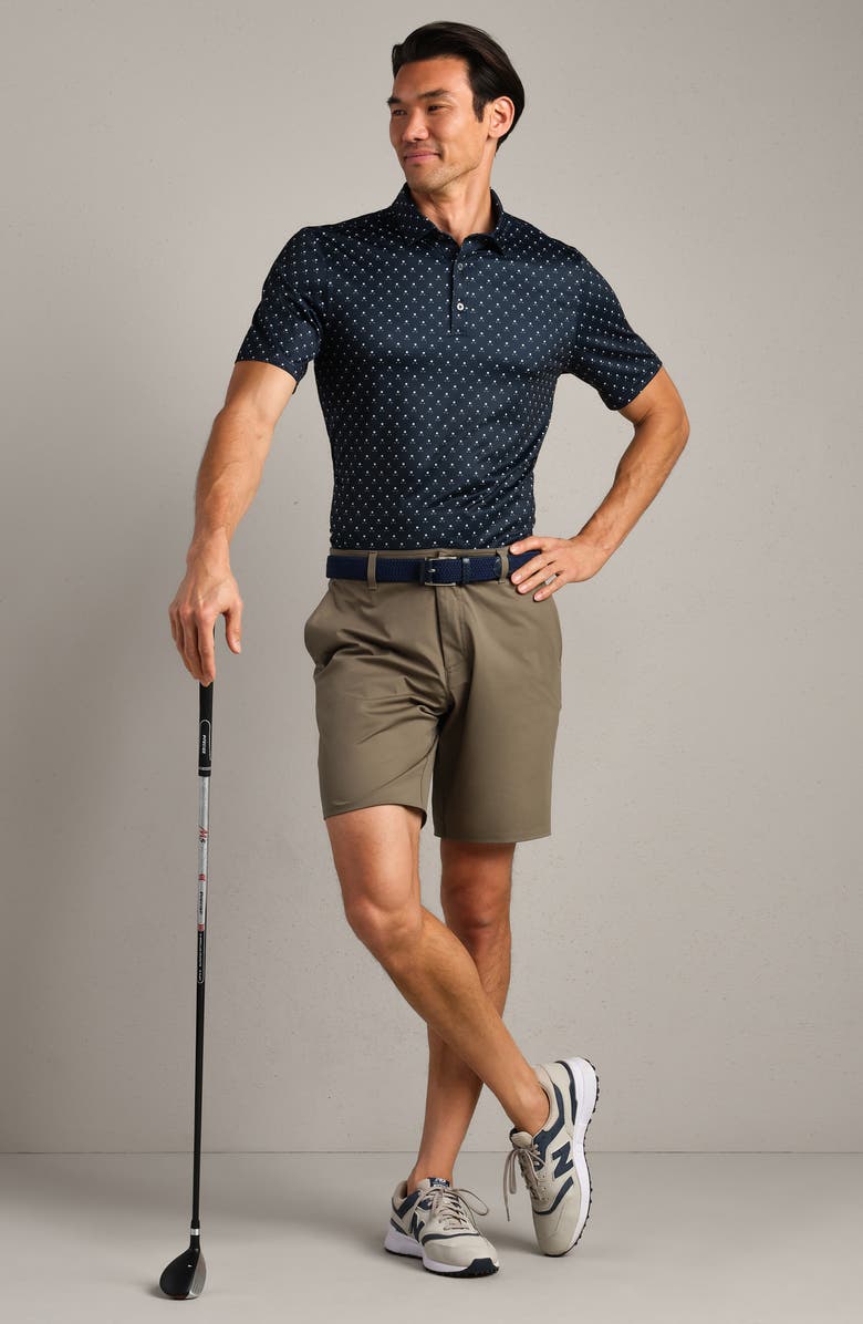 Rhone Drive Time Performance Polo, Alternate, color, True Navy/ White Club Print